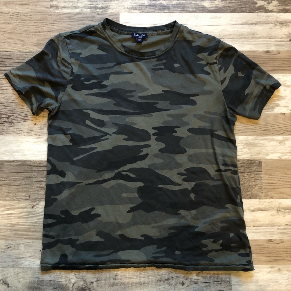 Splendid Women’s Camo Print Crew Neck T-Shirt